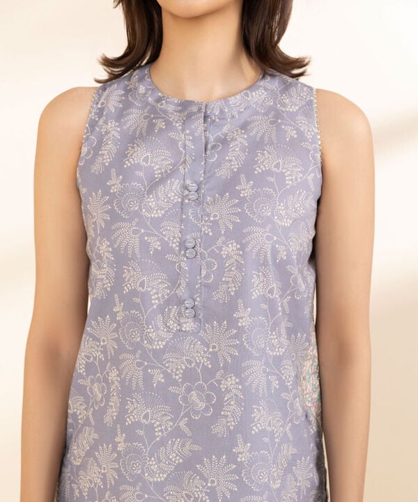 2 Piece - Printed Crosshatch Suit