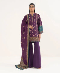 3 Piece - Printed Light Khaddar Suit