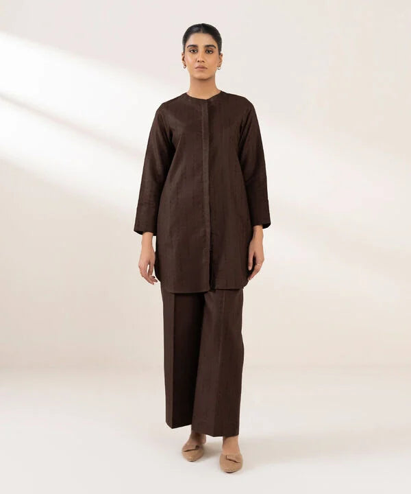 Solid Cotton Jacquard Shirt