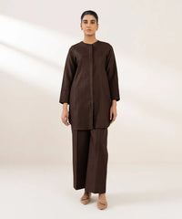 Solid Cotton Jacquard Shirt