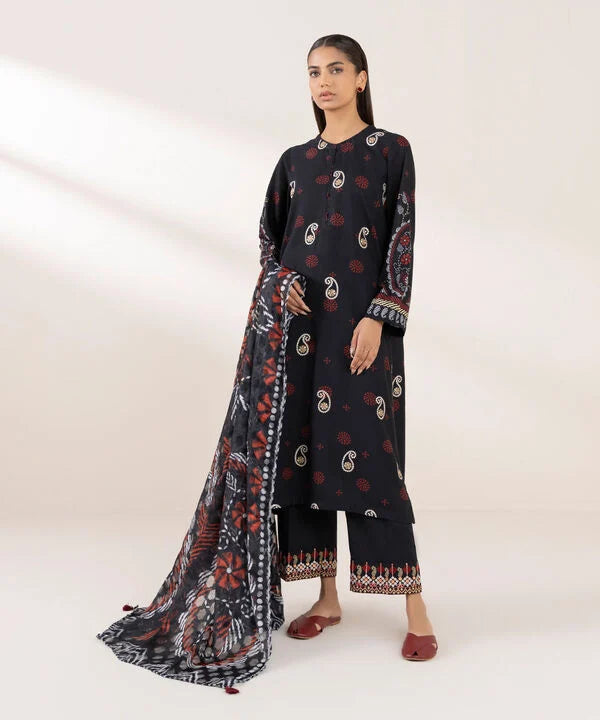 Embroidered Raw Silk Shirt