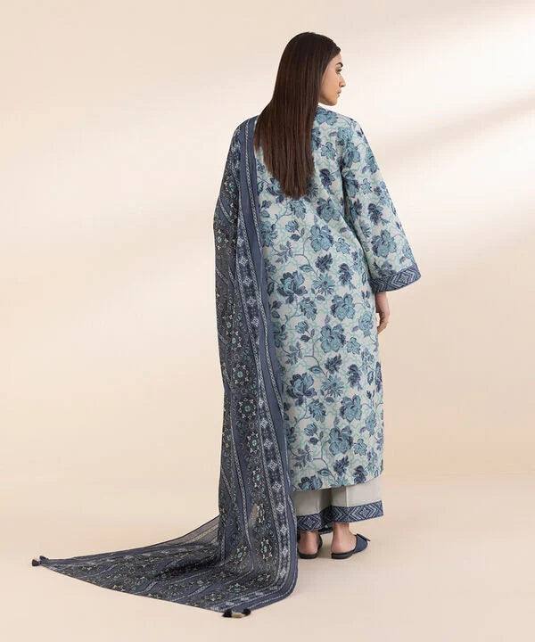 2 Piece - Printed Cotton Suit