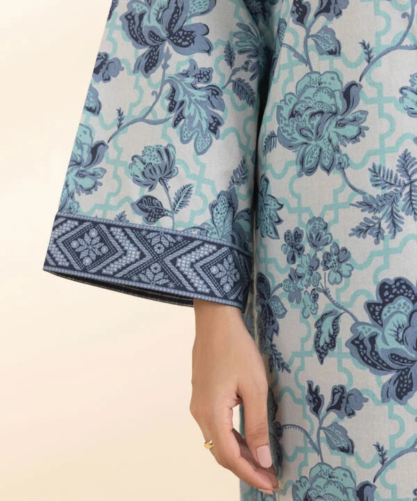 2 Piece - Printed Cotton Suit
