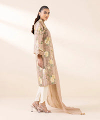 2 Piece - Embroidered Cotton Suit