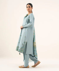 2 Piece - Embroidered Cotton Suit
