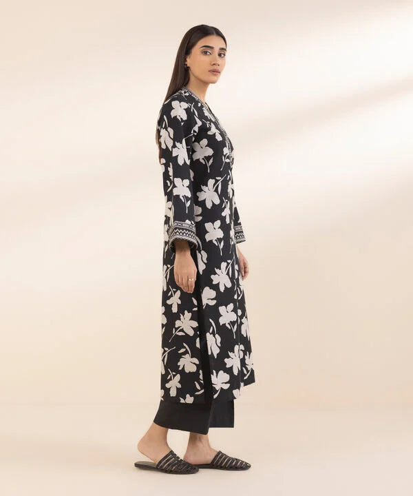 2 Piece - Printed Cotton Suit