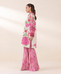 2 Piece - Embroidered Silk Suit