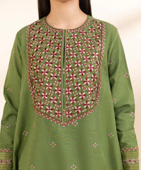 2 Piece - Embroidered Zari Khaddar Suit