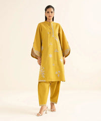 2 Piece - Embroidered Zari Khaddar Suit
