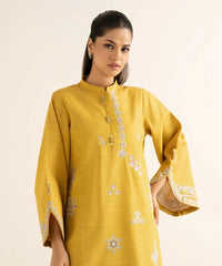 2 Piece - Embroidered Zari Khaddar Suit