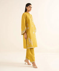 2 Piece - Embroidered Zari Khaddar Suit