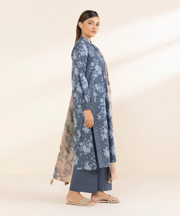 3 Piece - Printed Lawn Suit