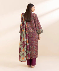 3 Piece - Printed Dobby Suit