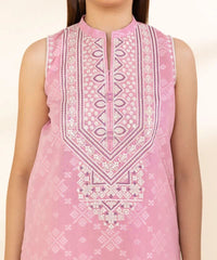 3 Piece - Embroidered Jacquard Suit