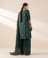 3 Piece - Embroidered Jacquard Suit