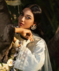 3 Piece - Embroidered Cotton Jacquard Suit