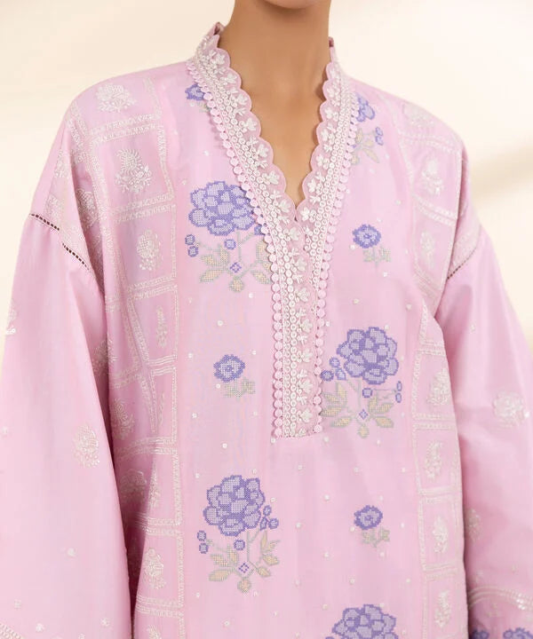 3 Piece - Embroidered Lawn Suit