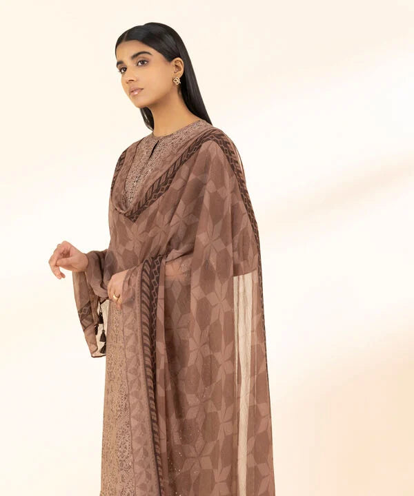 3 Piece - Embroidered Lawn Suit