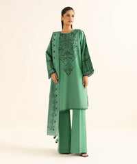 3 Piece - Embroidered Light Khaddar Suit