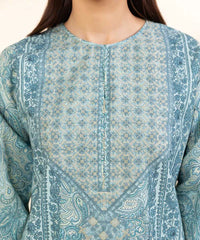2 Piece - Embroidered Light Khaddar Suit