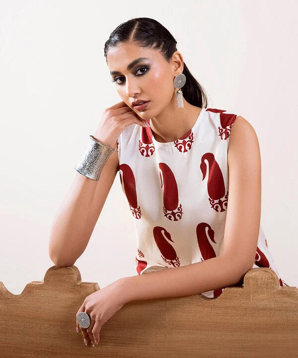 Printed Cambric Shirt