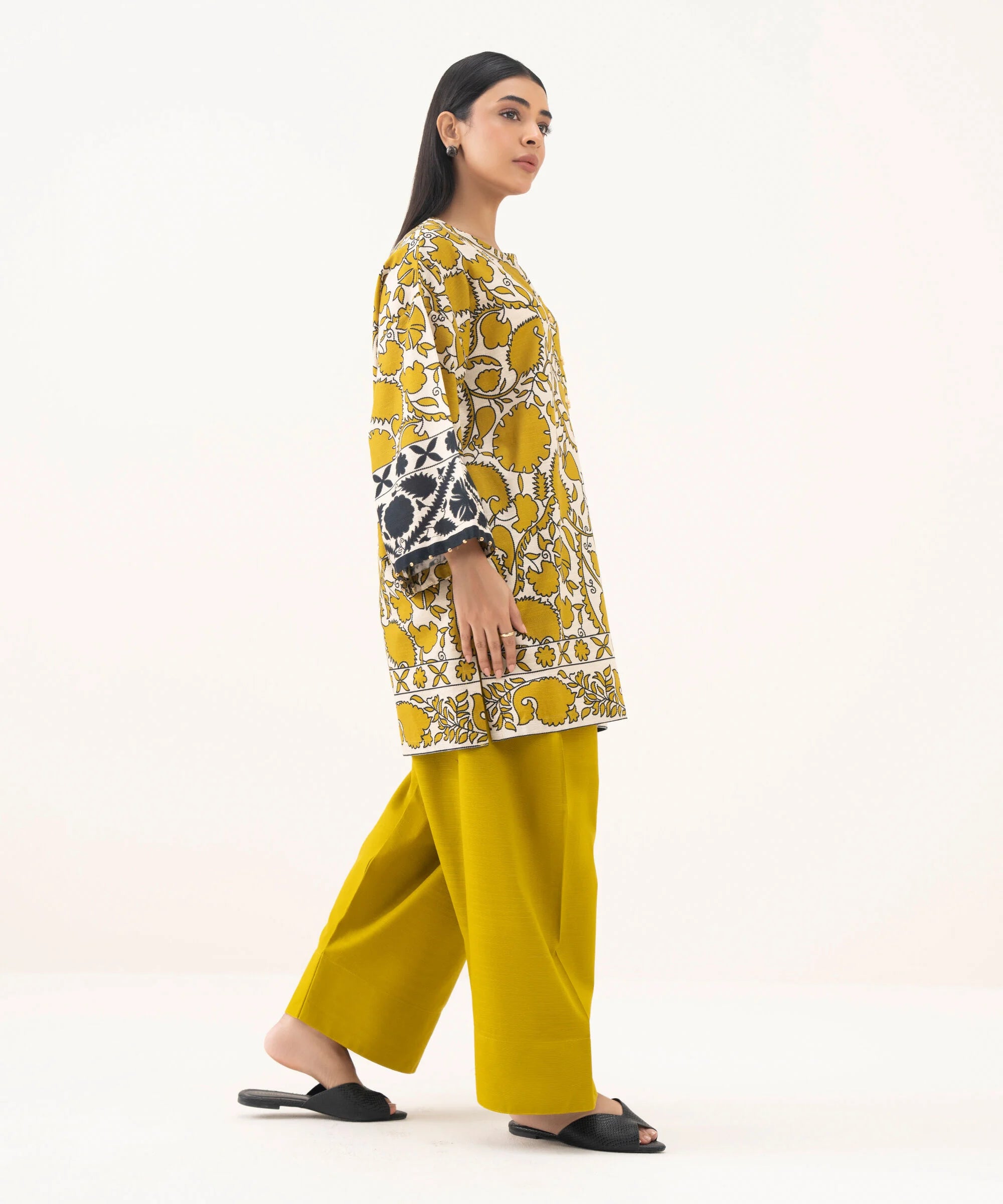 Printed Light Khaddar Shirt