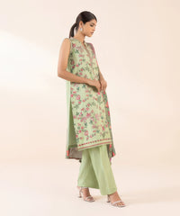 3 Piece - Embroidered Linen Suit