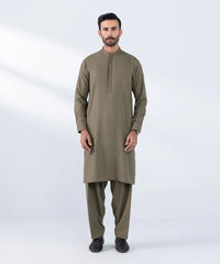 Embroidered Wash & Wear Suit