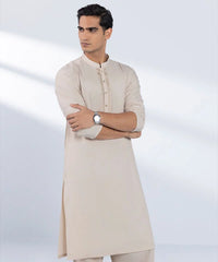 Embroidered Viscose Blended Suit - Regular Fit