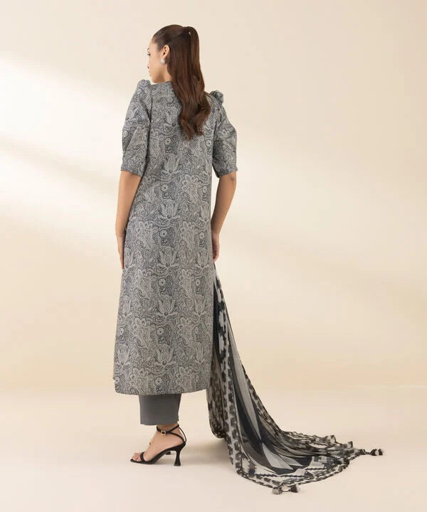 3 Piece - Embroidered Lawn Suit