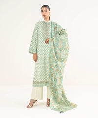 2 Piece - Embroidered Light Khaddar Suit
