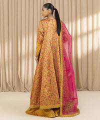 3 Piece - Embroidered Satin Suit