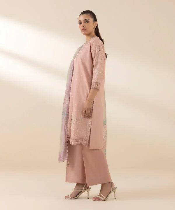 3 Piece - Embroidered Lawn Suit