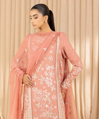 3 Piece - Embroidered Dobby Suit