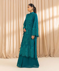 3 Piece - Embroidered Cotton Jacquard Suit