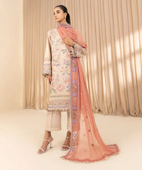 3 Piece - Embroidered Dobby Suit