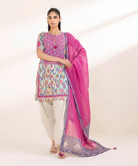 3 Piece - Embroidered Lawn Suit