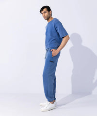 Unisex Acid Washed Jogging Trousers