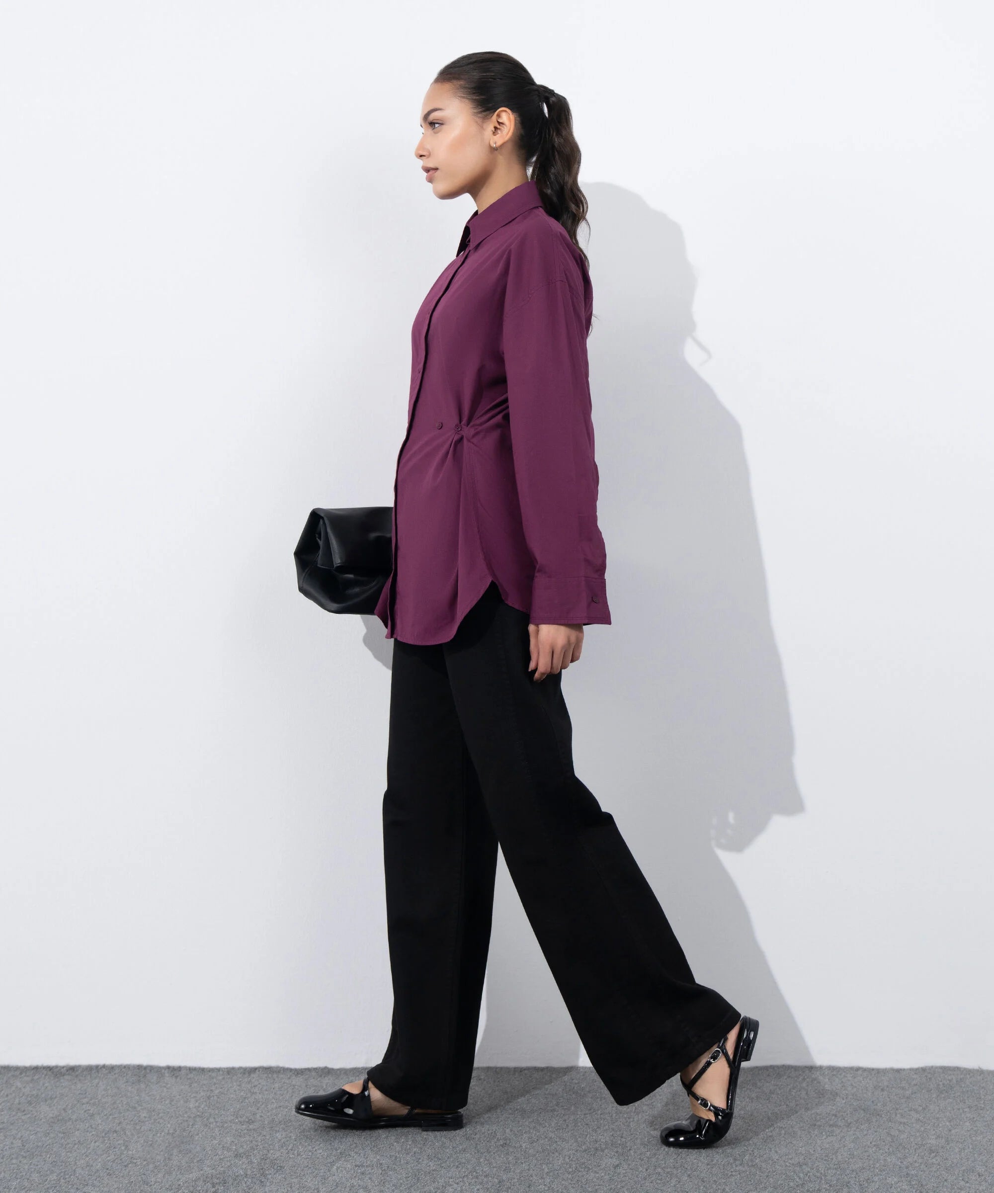 Cinched Waist Shirt