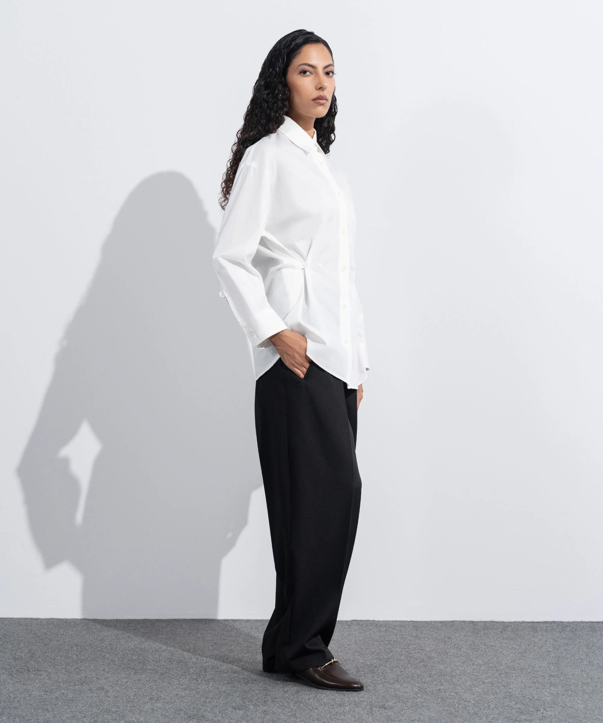 Cinched Waist Shirt
