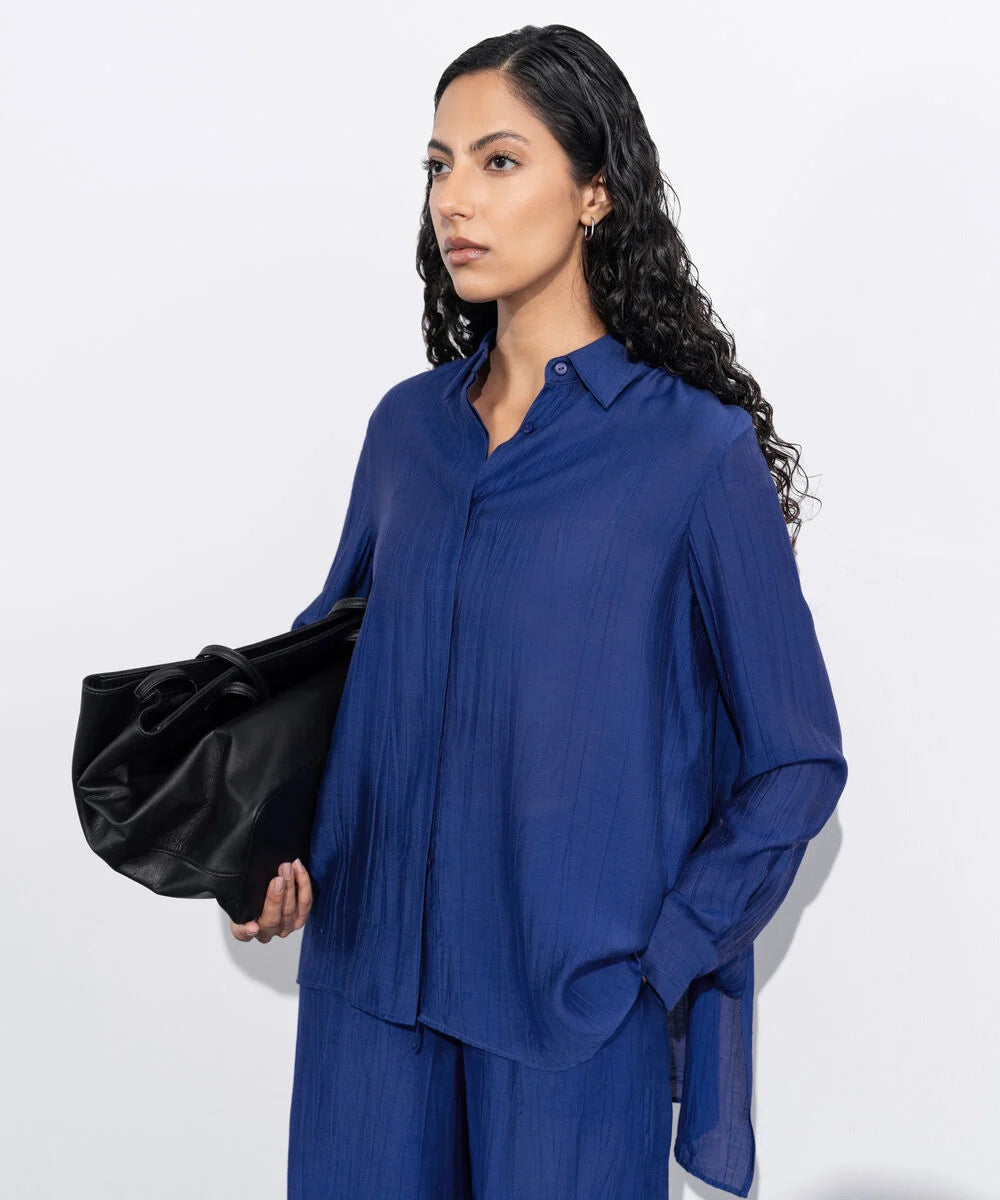 Loose-Fit Textured Shirt